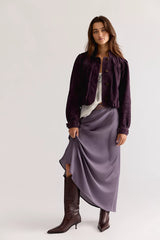 Valeria Midi Slip Skirt
