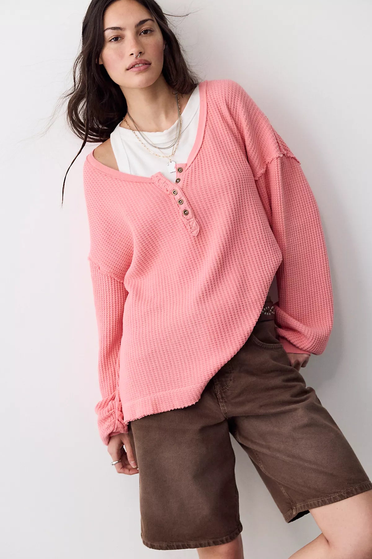 We The Free Montreal Oversized Thermal Henley