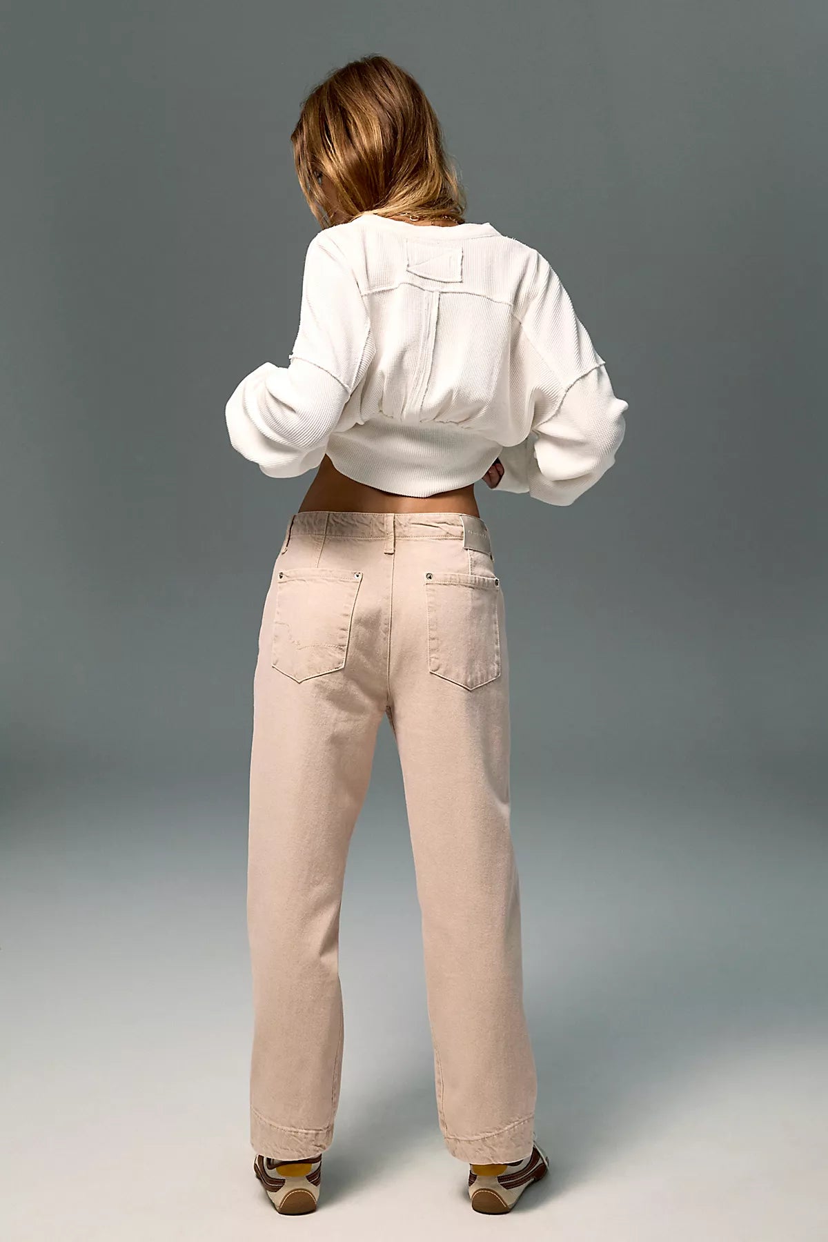 We The Free Leona Low-Rise Twisted Slim Jeans