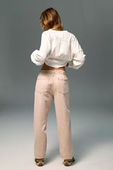 We The Free Leona Low-Rise Twisted Slim Jeans