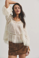 We The Free Mille-Fleurs Vegan Suede Micro Skirt