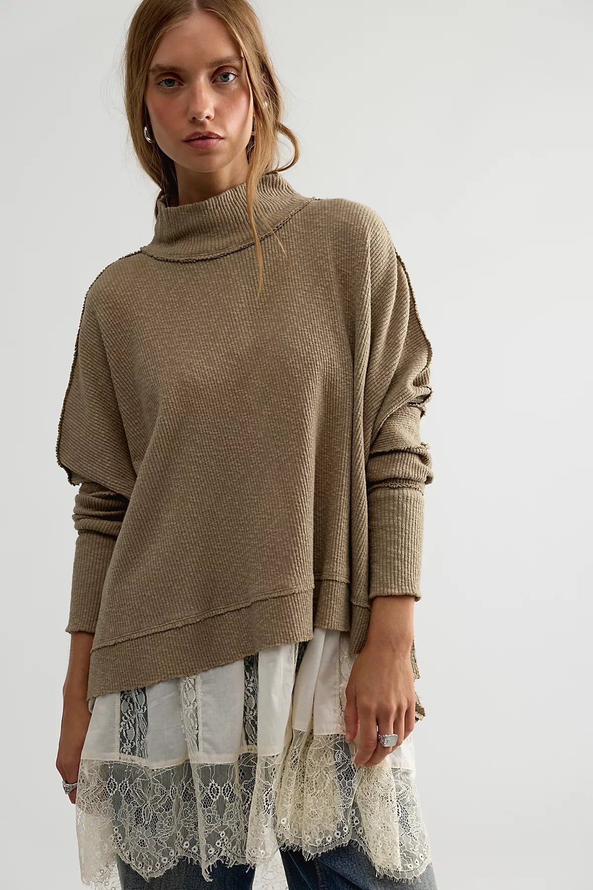 We The Free Moon Daisy Turtleneck Twofer
