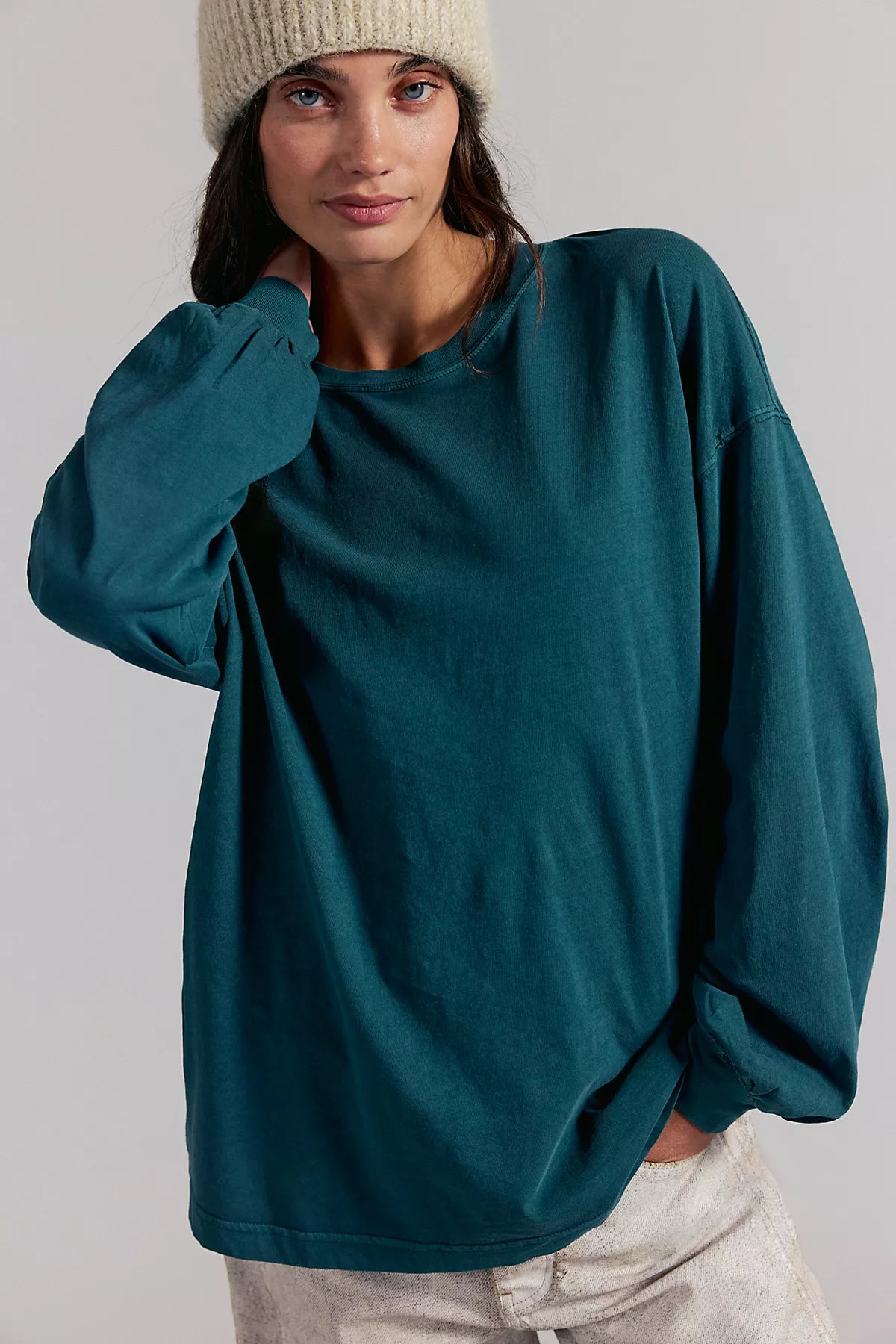 We The Free Perfect Oversized Long Sleeve Top