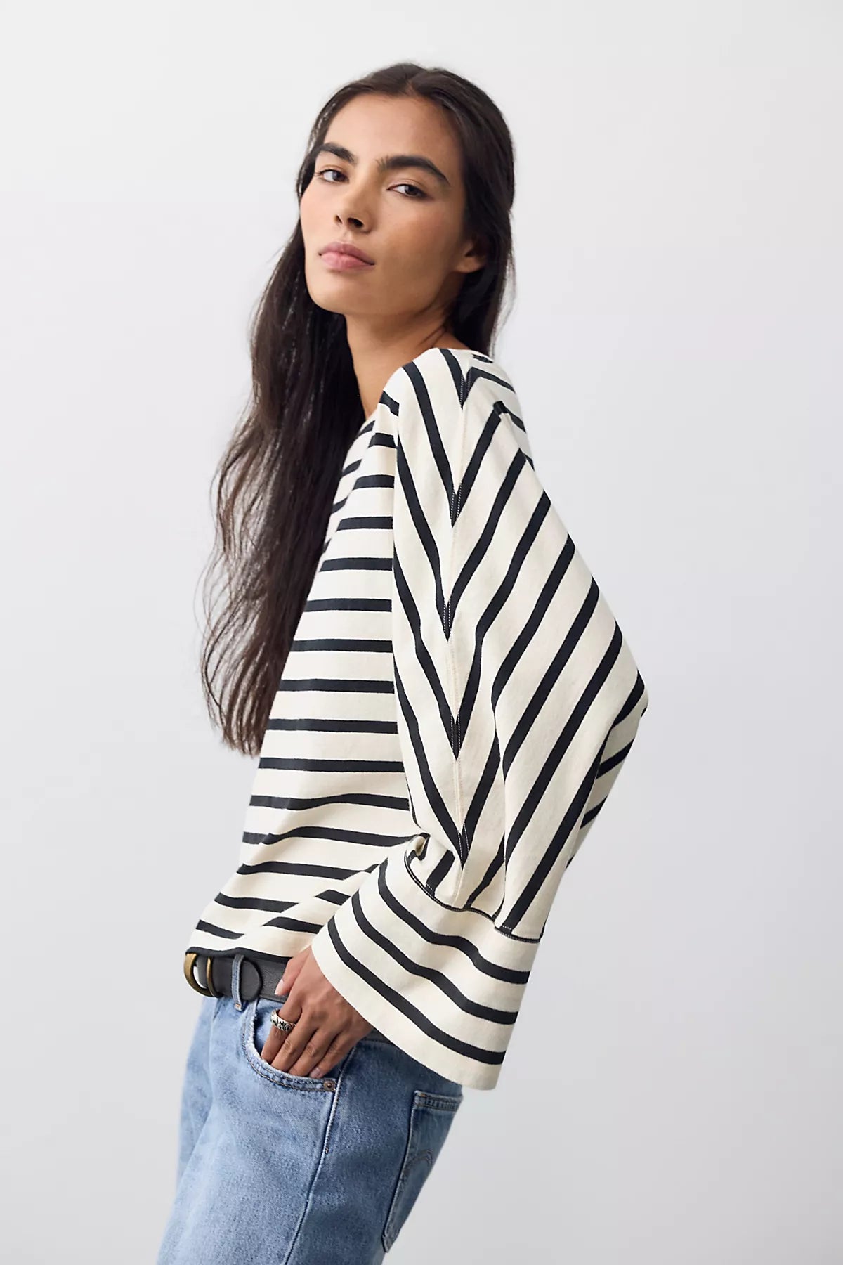 We The Free Atlas Dolman Striped Long Sleeve Top