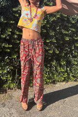 Vintage 1990s Vittadini Sport Carpet Print Pants Selected by Personal Choice