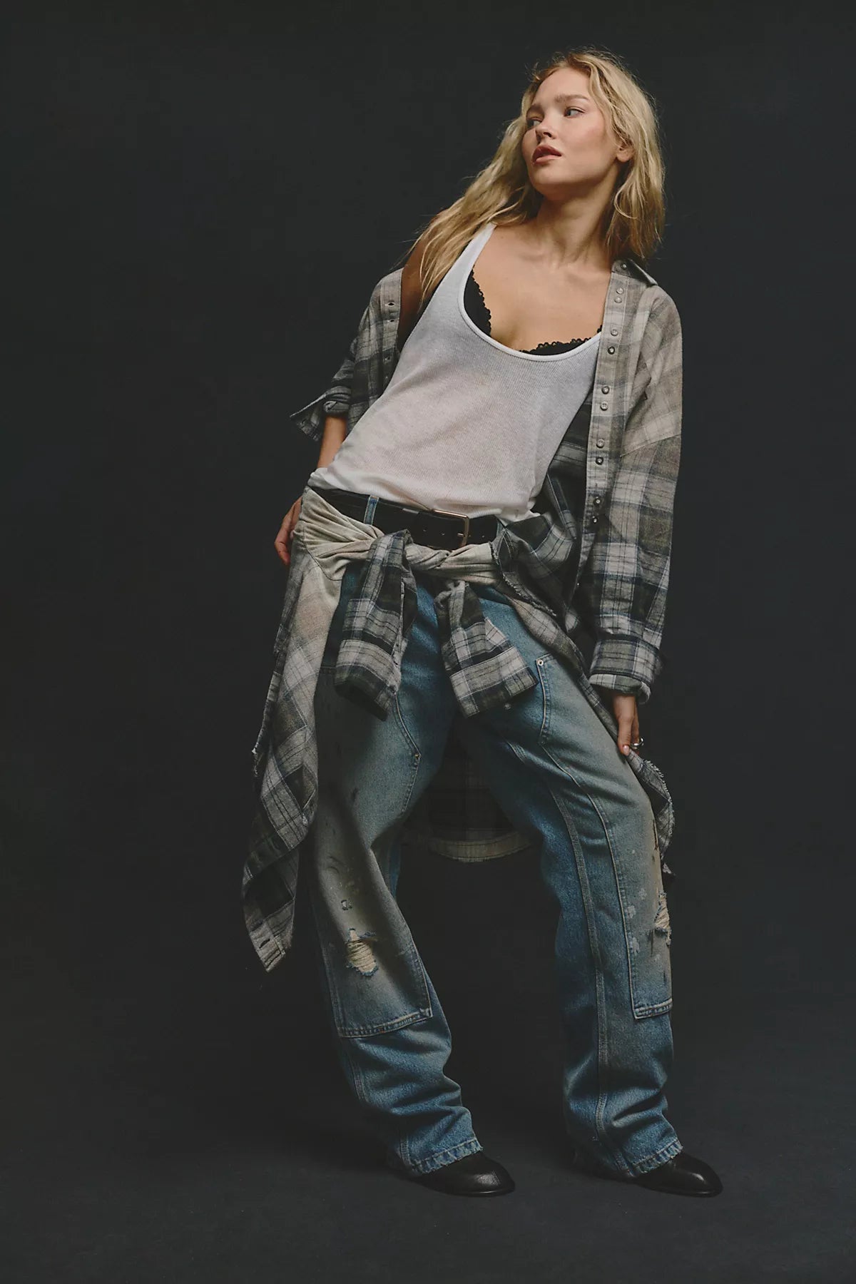 We The Free Lexi Plaid Button Down
