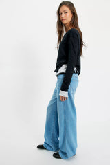 Wrangler World Wide Mid-Rise Wide-Leg Jeans