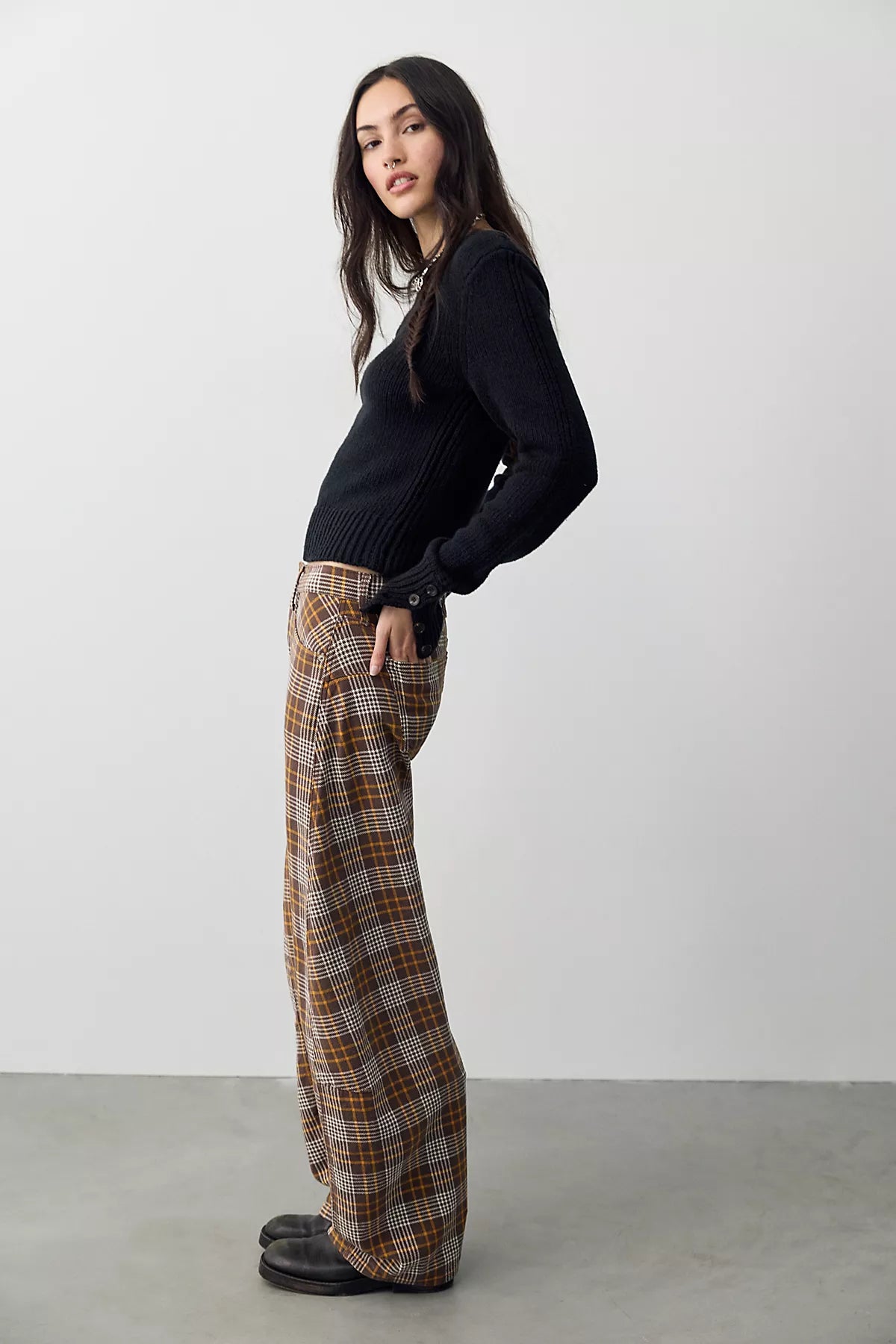 We The Free Fable Plaid Twisted Pants