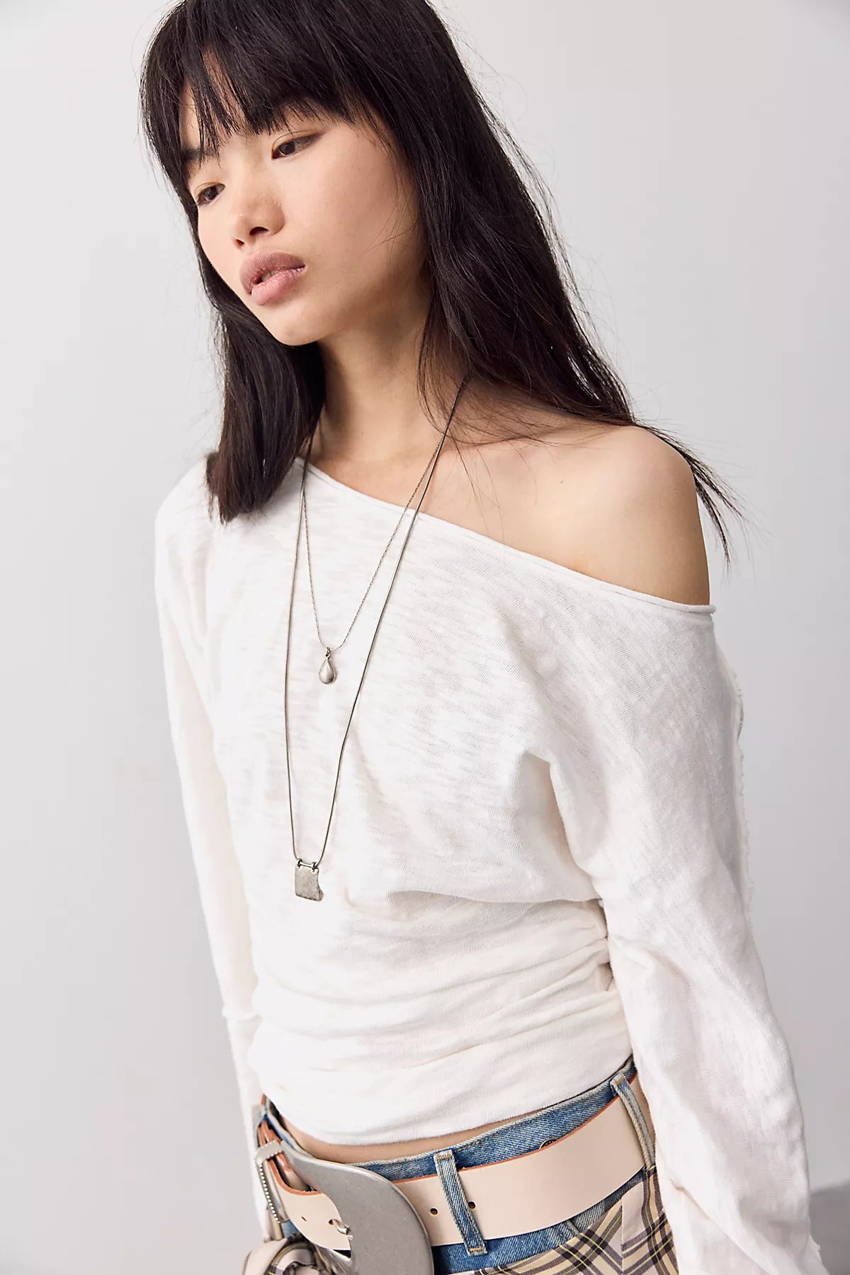 We The Free Europa Off-The-Shoulder Long Sleeve Top