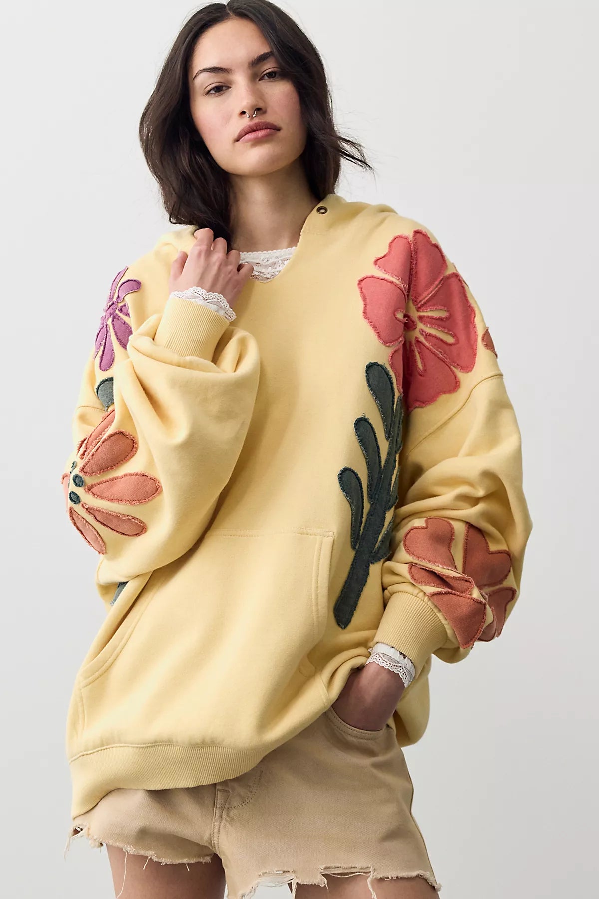 We The Free It's A Vibe Flowers Hoodie