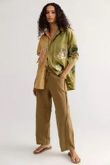 We The Free Nosara Embroidered Button Down Top