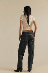 We The Free Tahiti Menswear Vegan Leather Pull-On Pants