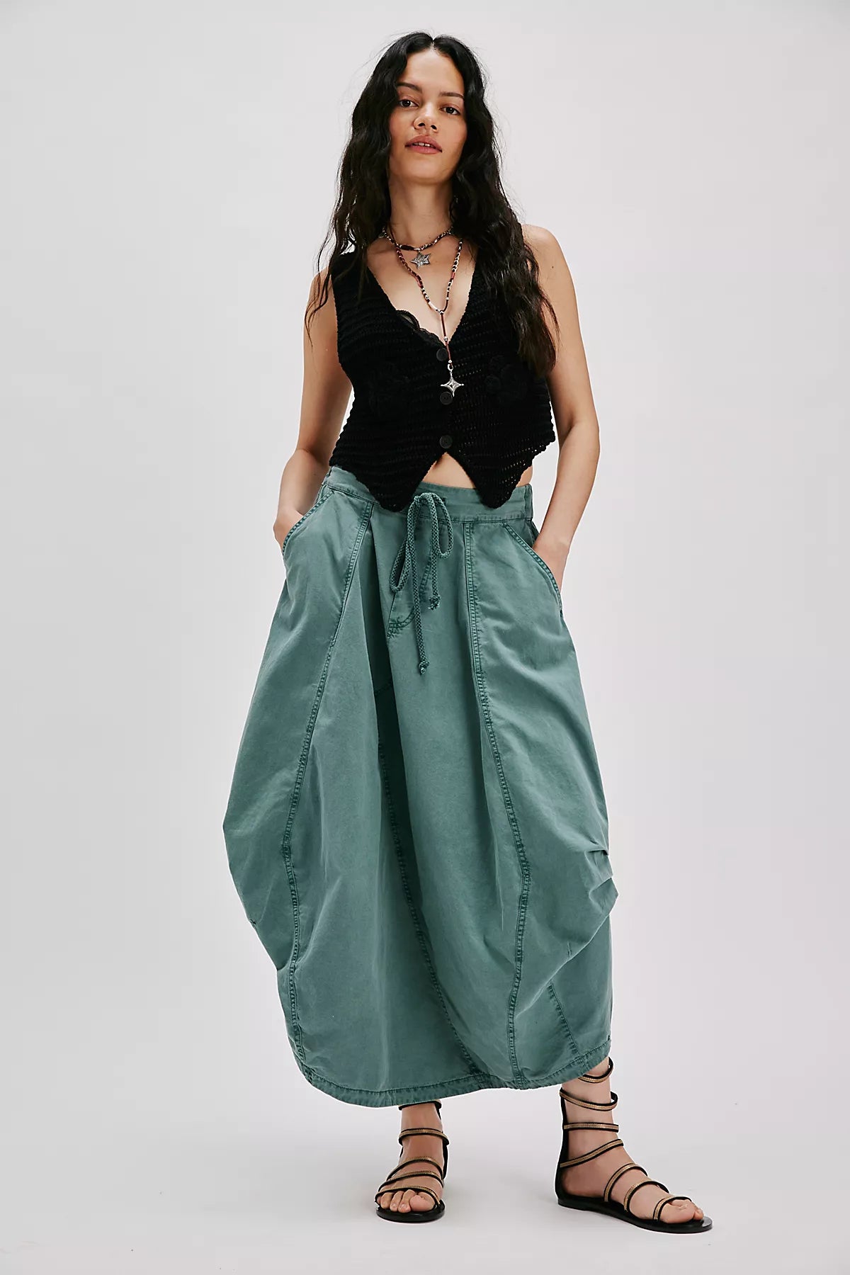 Willow Poplin Maxi Skirt
