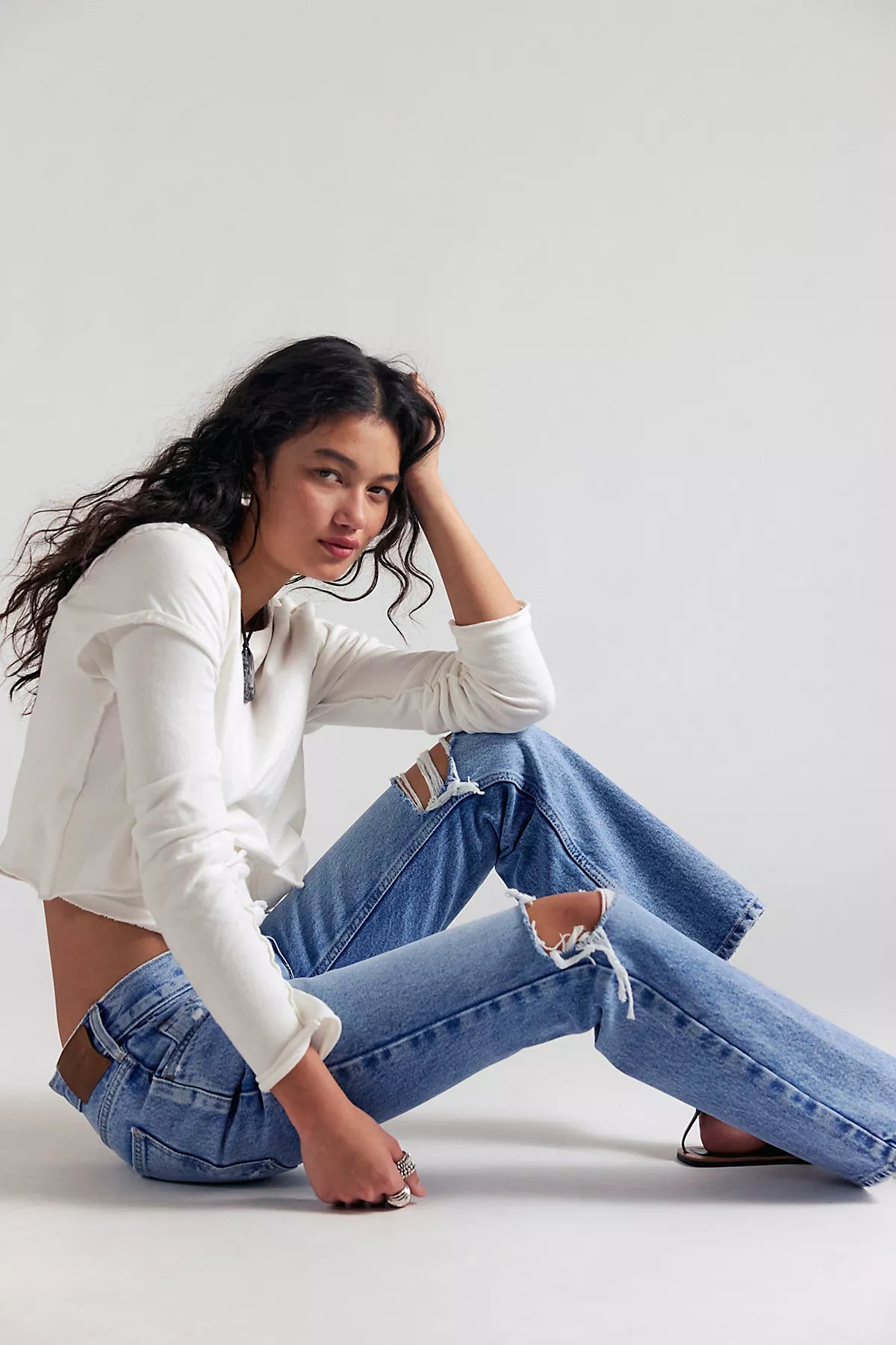 We The Free Elowen Cropped Flare Jeans