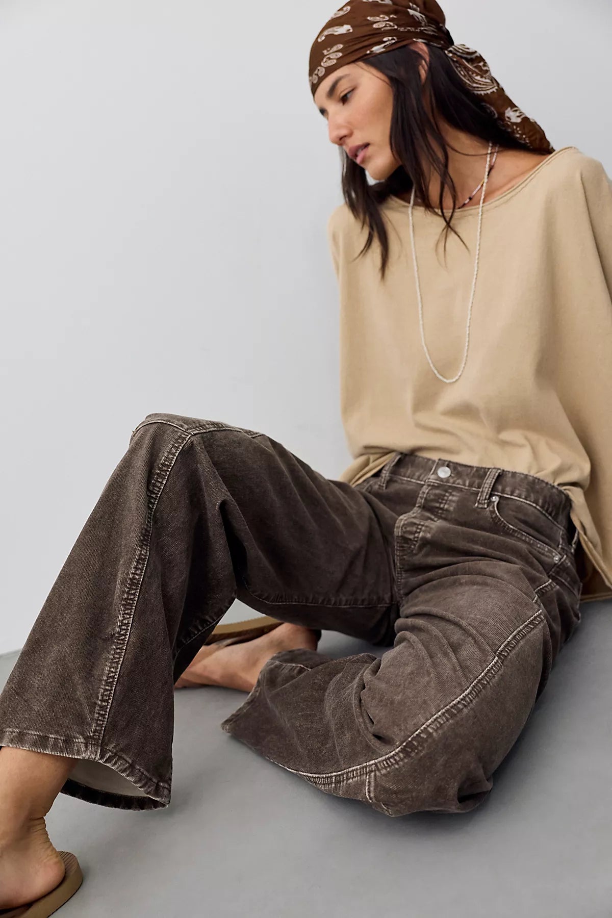 We The Free Fable Washed Cord Twisted Jeans