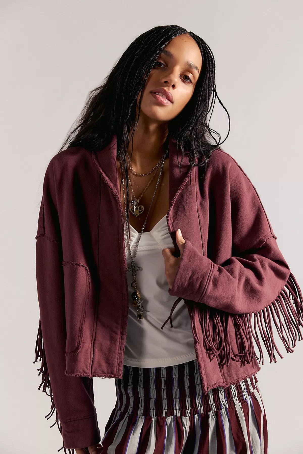 Wyatt Fringe Cardi