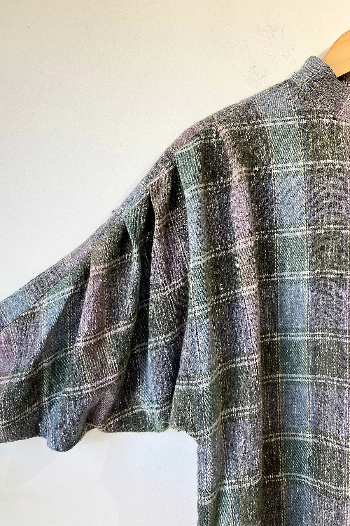 Vintage Issey Miyake Grey Plaid Shirt Selected by The Curatorial Dept.