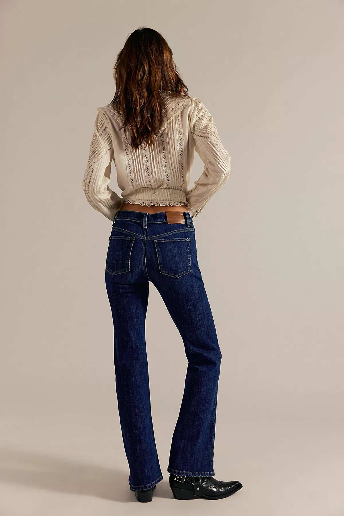 We The Free Double Knot High-Rise Straight Bootcut Jeans