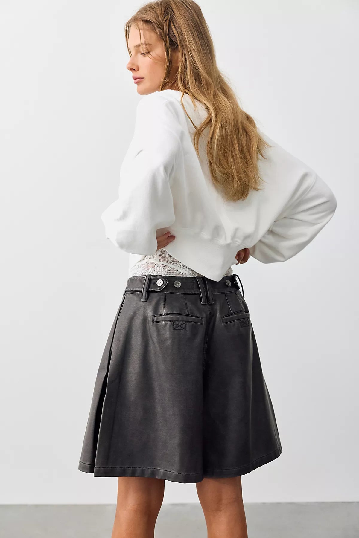 We The Free Porter Crossover Vegan Trouser Shorts