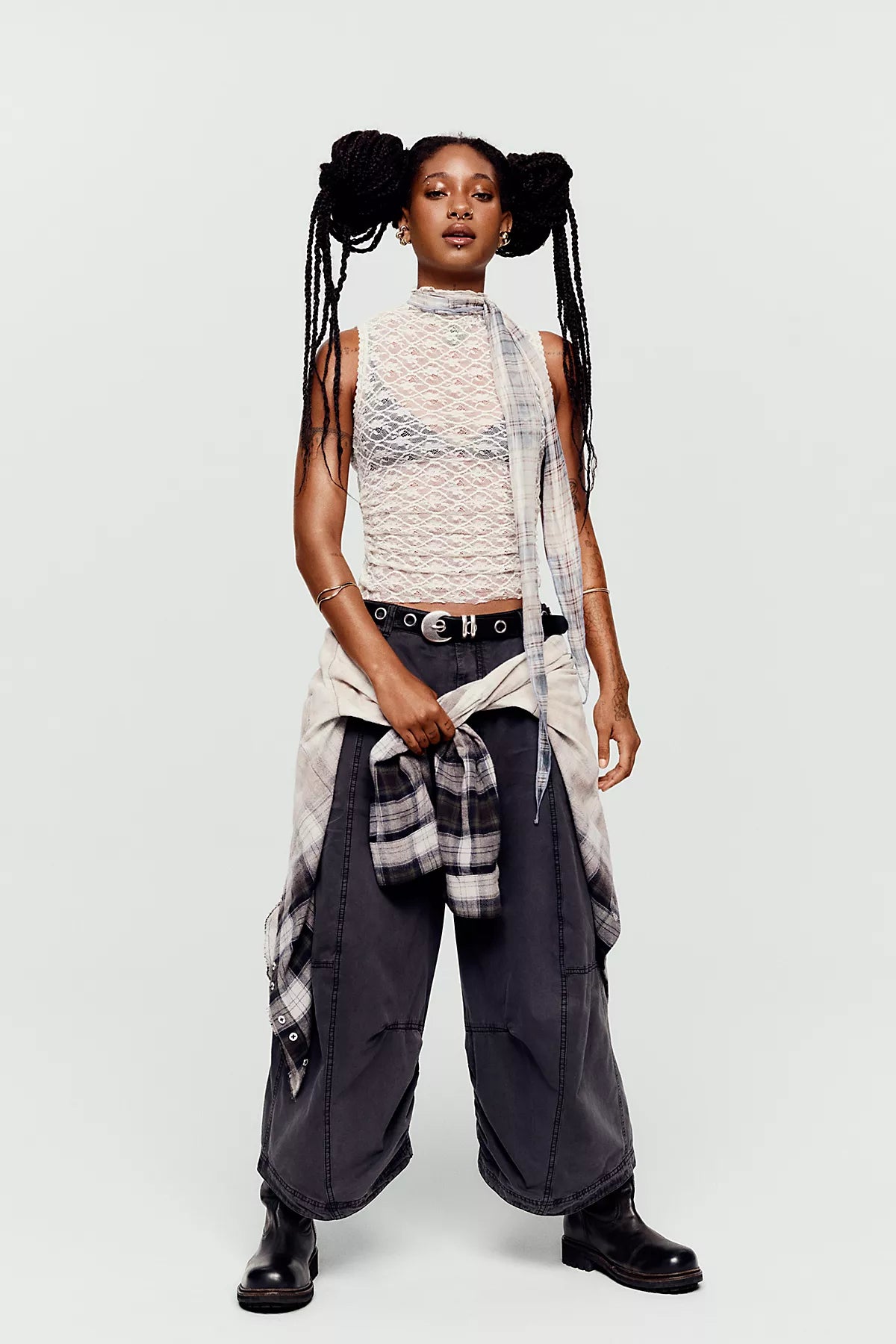 We The Free Lexi Plaid Button Down