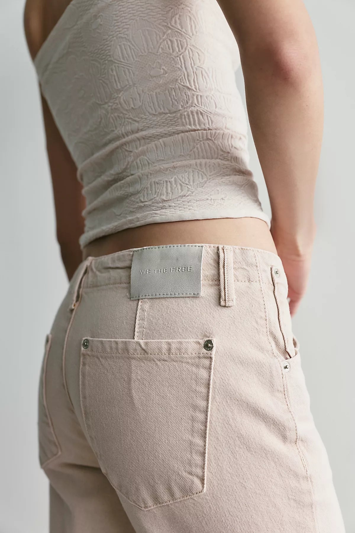 We The Free Leona Low-Rise Twisted Slim Jeans