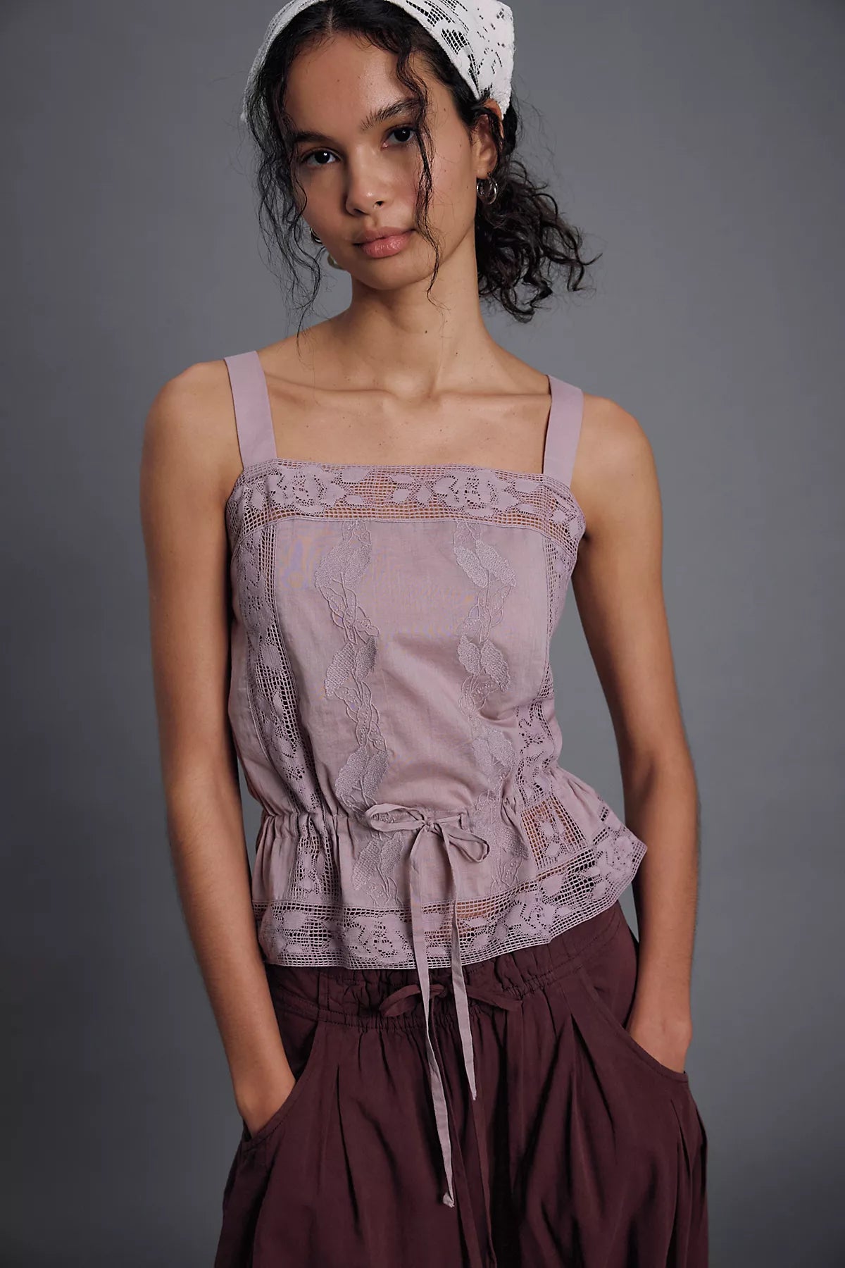 Wildflower Cross-Stitch Top
