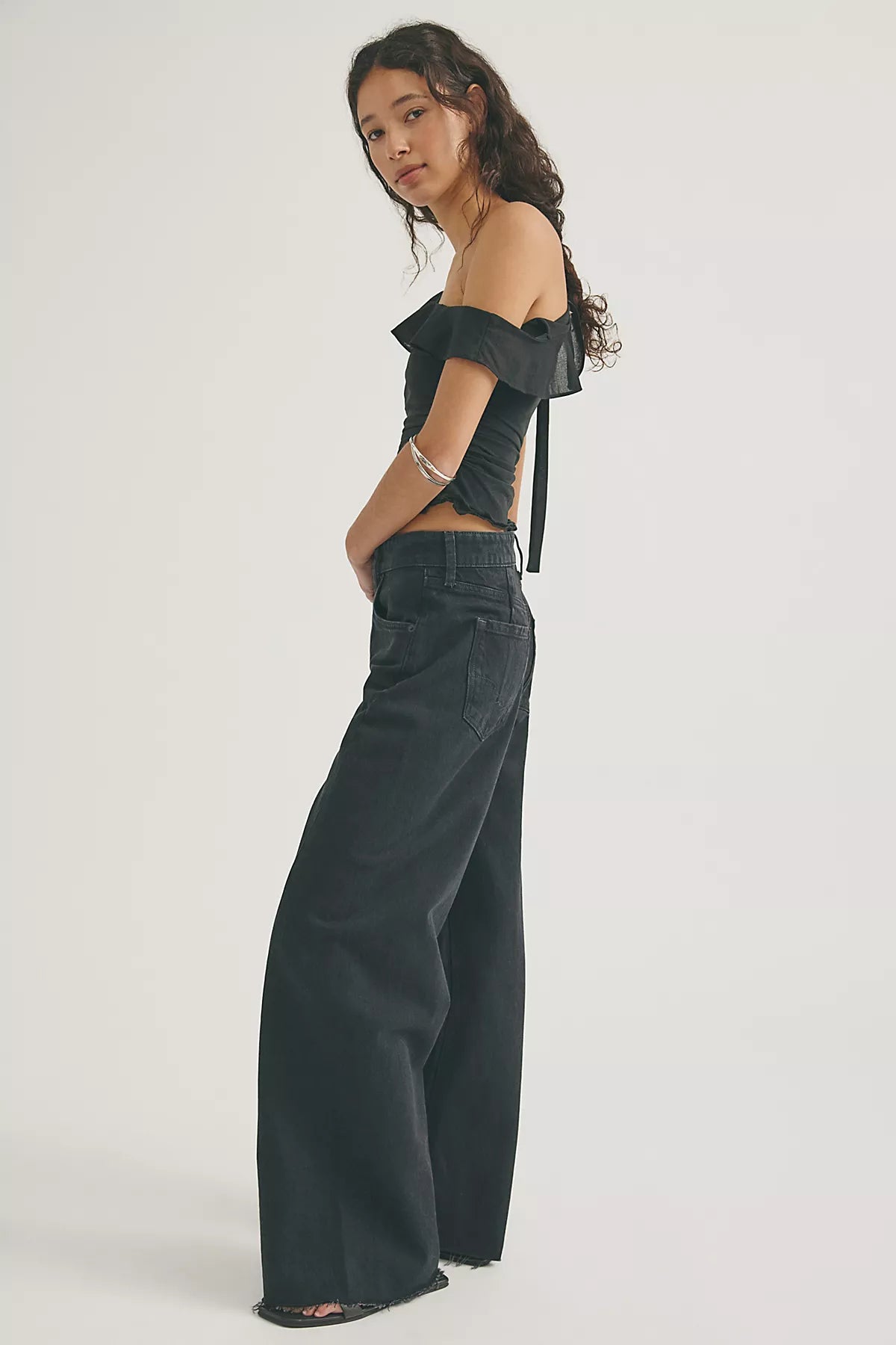 We The Free Alter Ego Wide-Leg Twisted Jeans