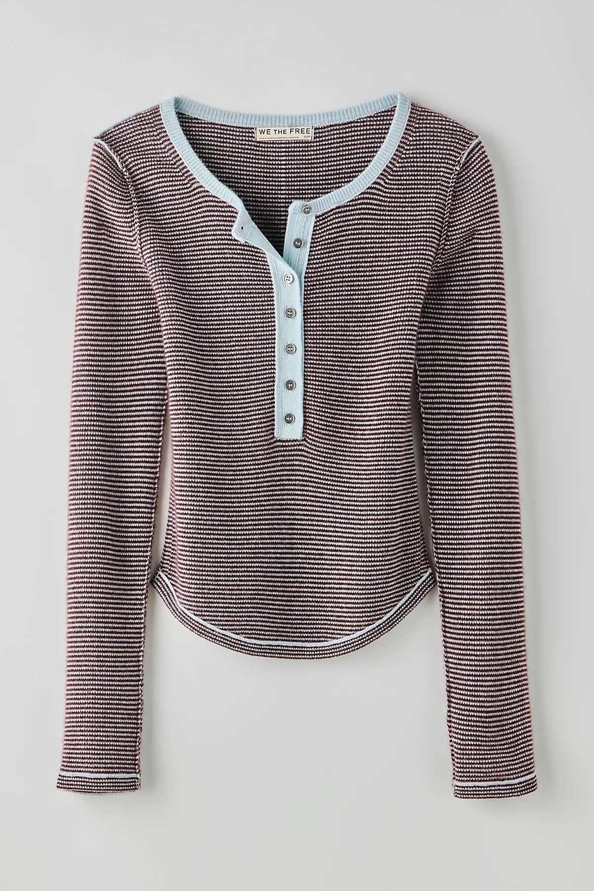 We The Free Hudson Striped Cashmere Henley