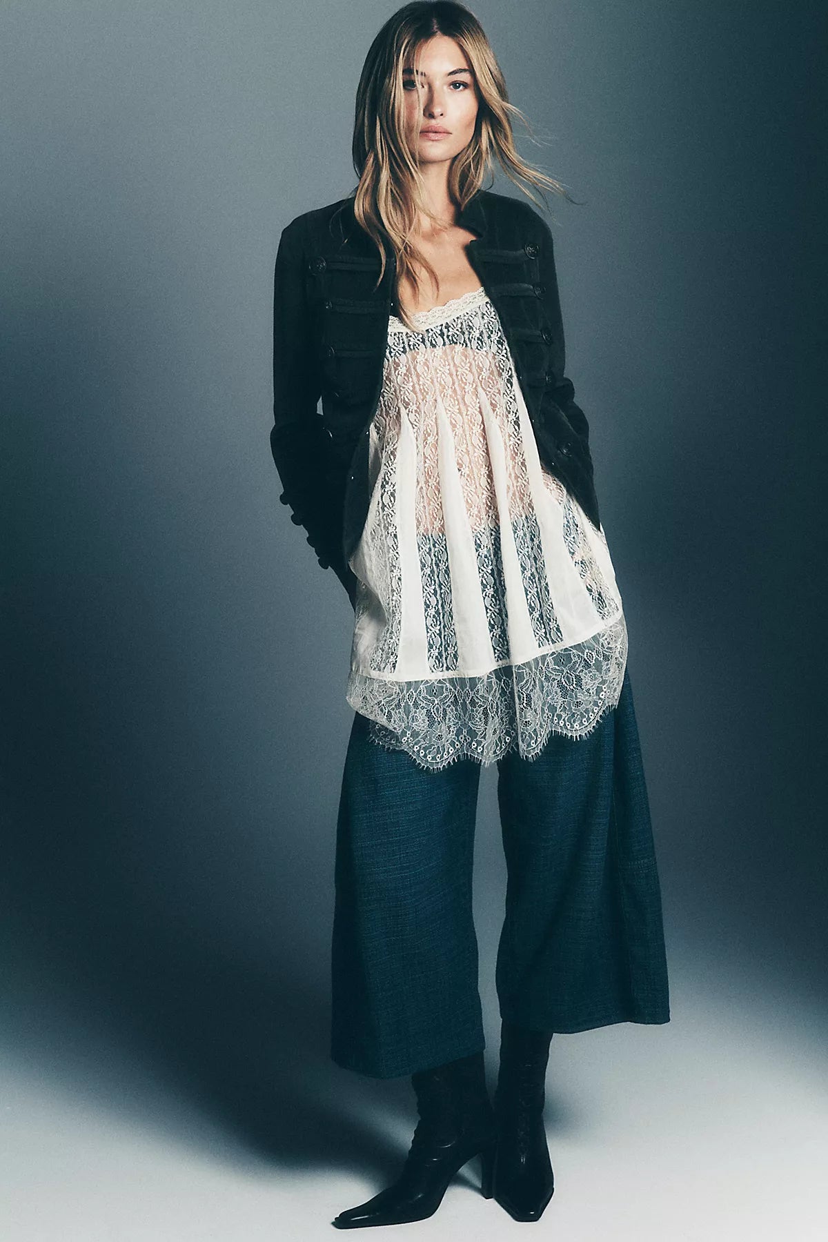 We The Free Free To Roam Cropped Wide-Leg Jeans