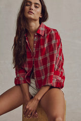 We The Free Mira Plaid Top