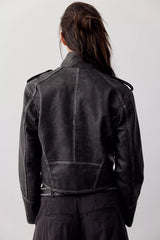 We The Free Ryland Vegan Leather Band Jacket
