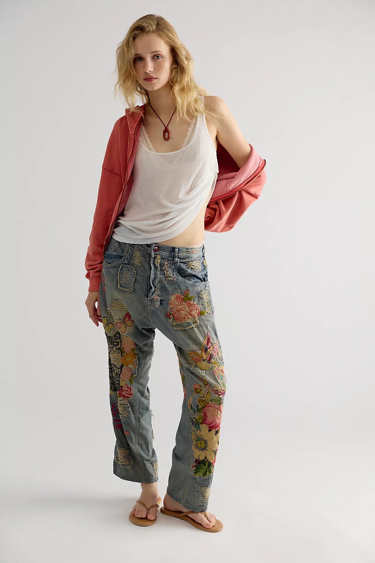 Magnolia Pearl Toby Embroidered Jeans
