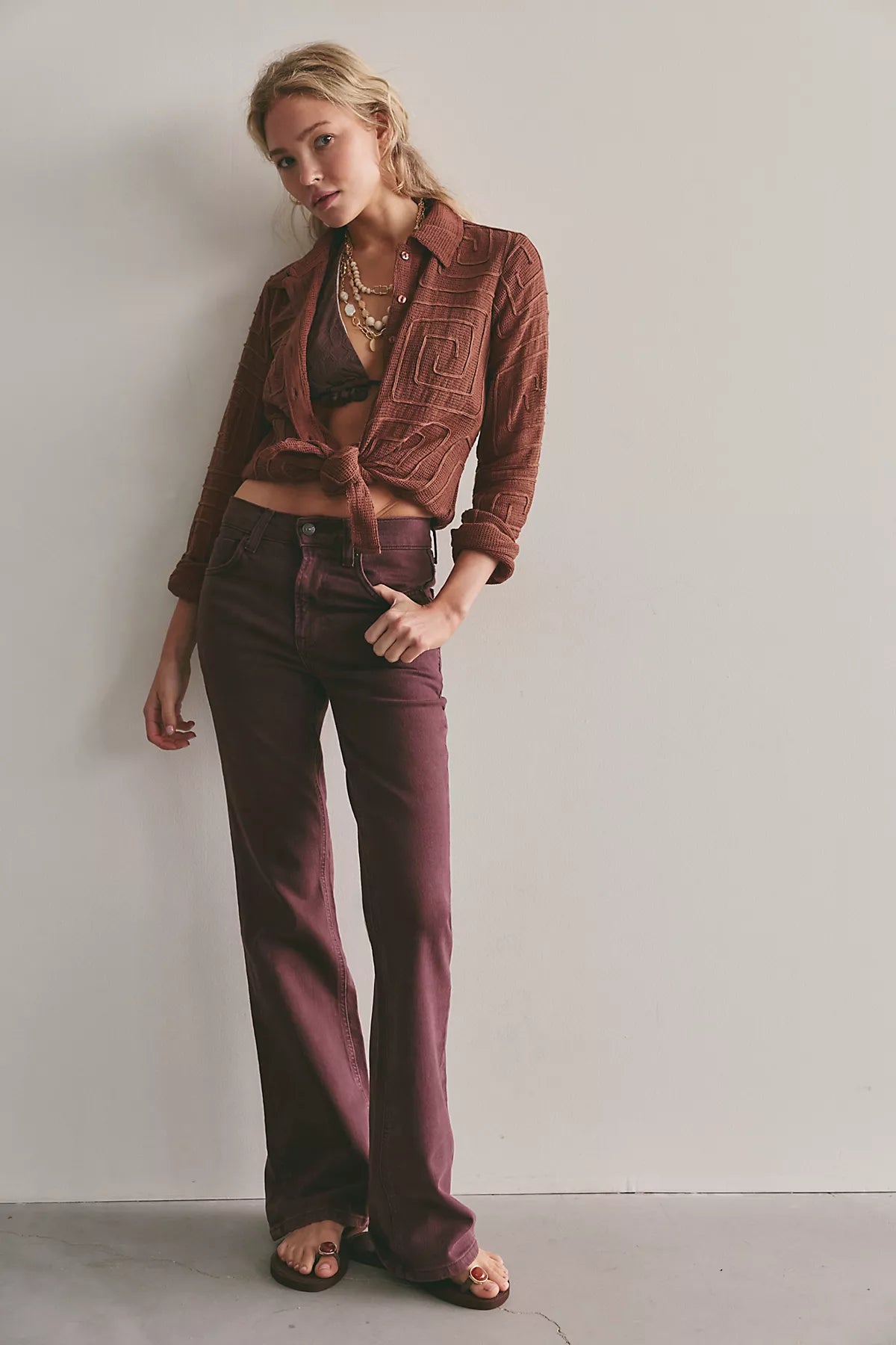 We The Free Double Knot High-Rise Straight Bootcut Jeans