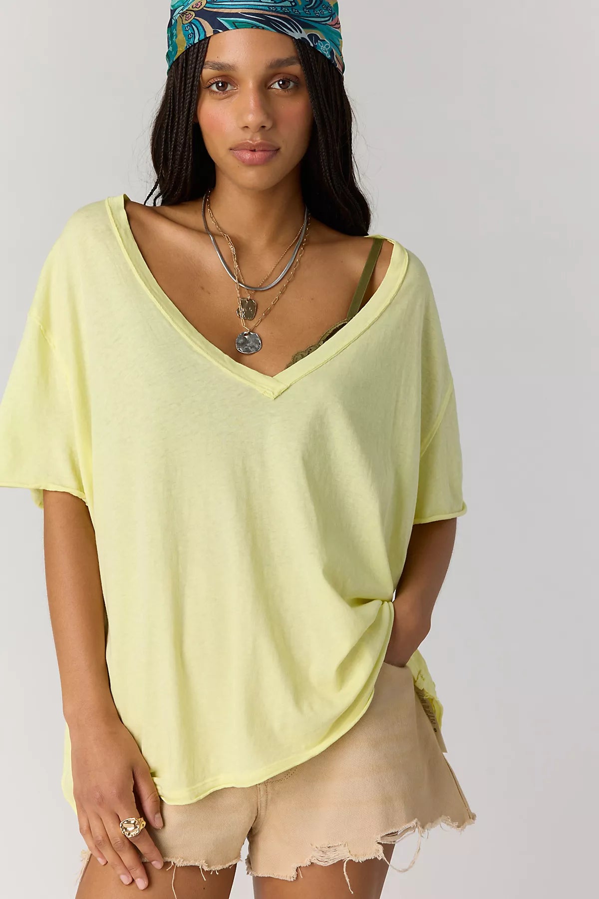 We The Free Nina V-Neck Tee