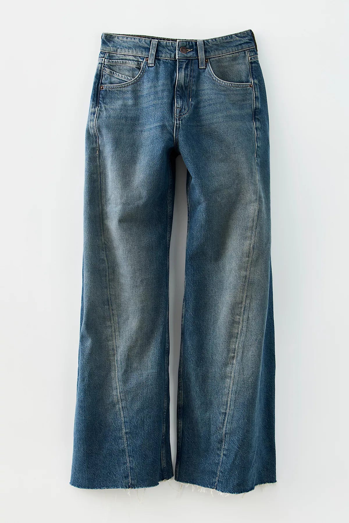 We The Free Alter Ego Wide-Leg Twisted Jeans