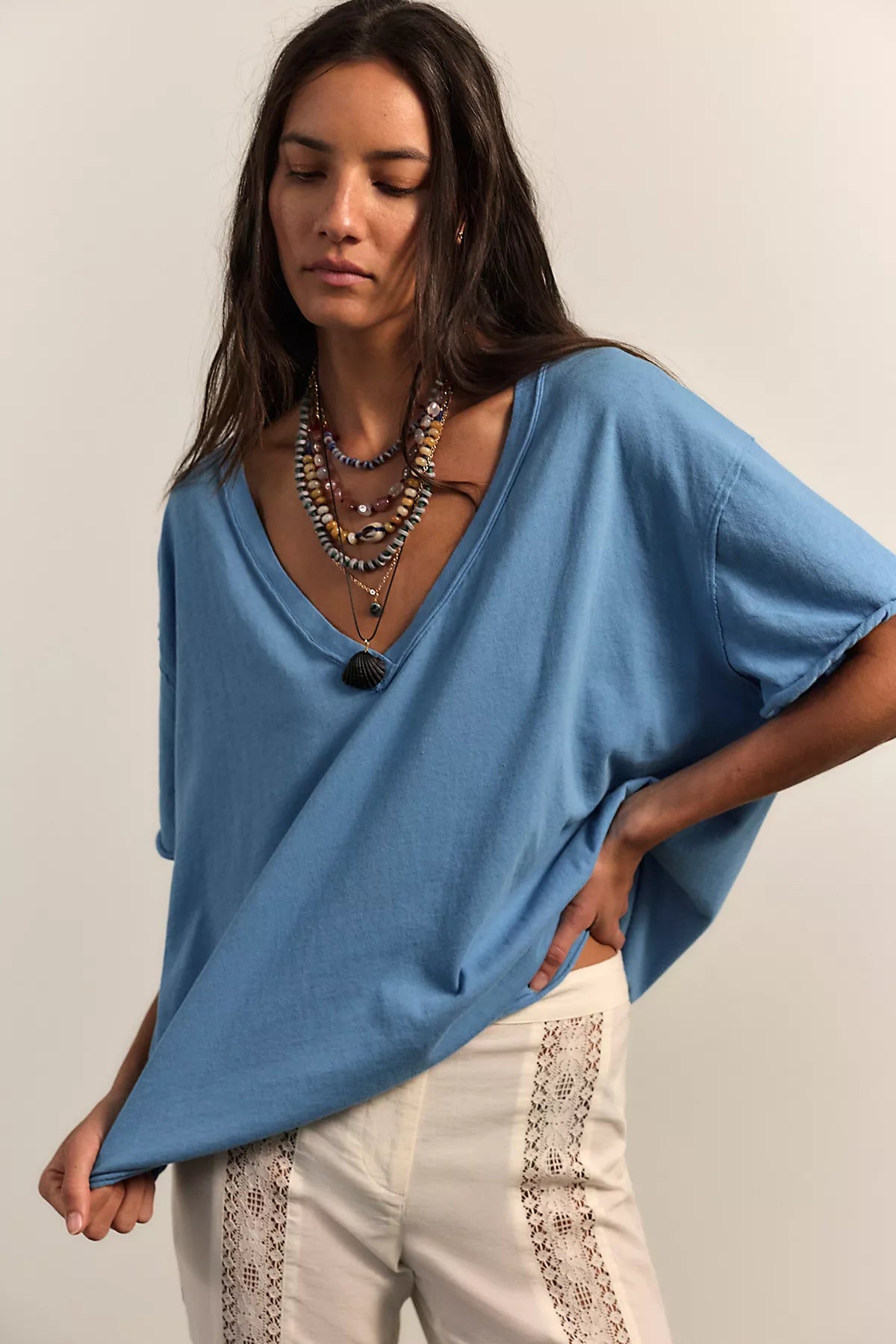 We The Free Nina V-Neck Tee
