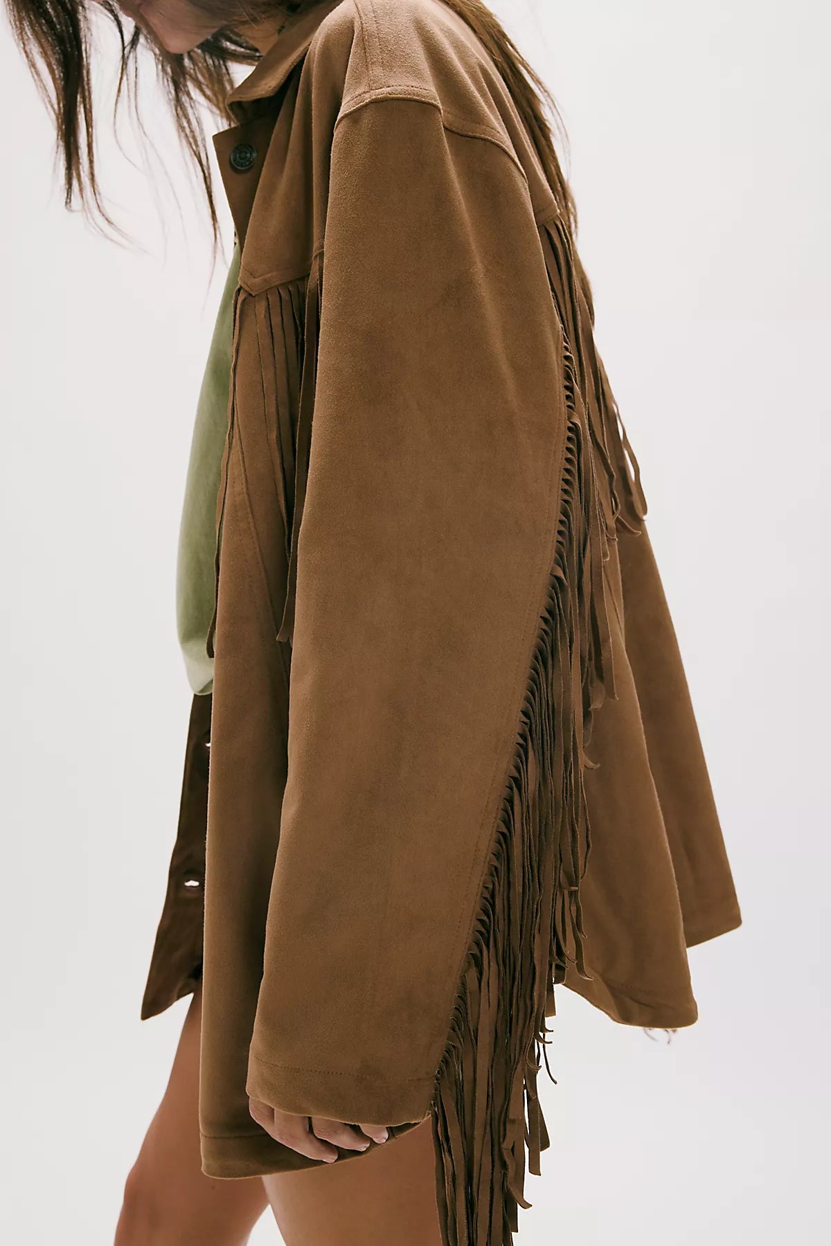 We The Free Fringe Out Vegan Suede Jacket