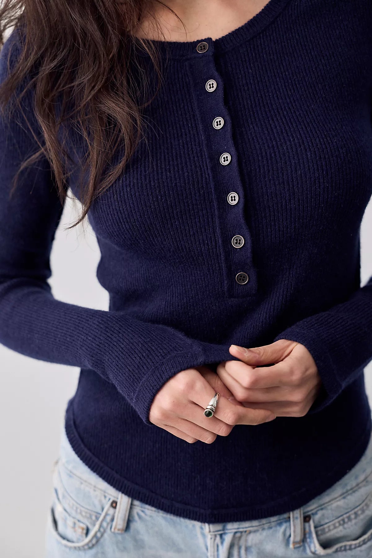 We The Free Hudson Solid Cashmere Henley