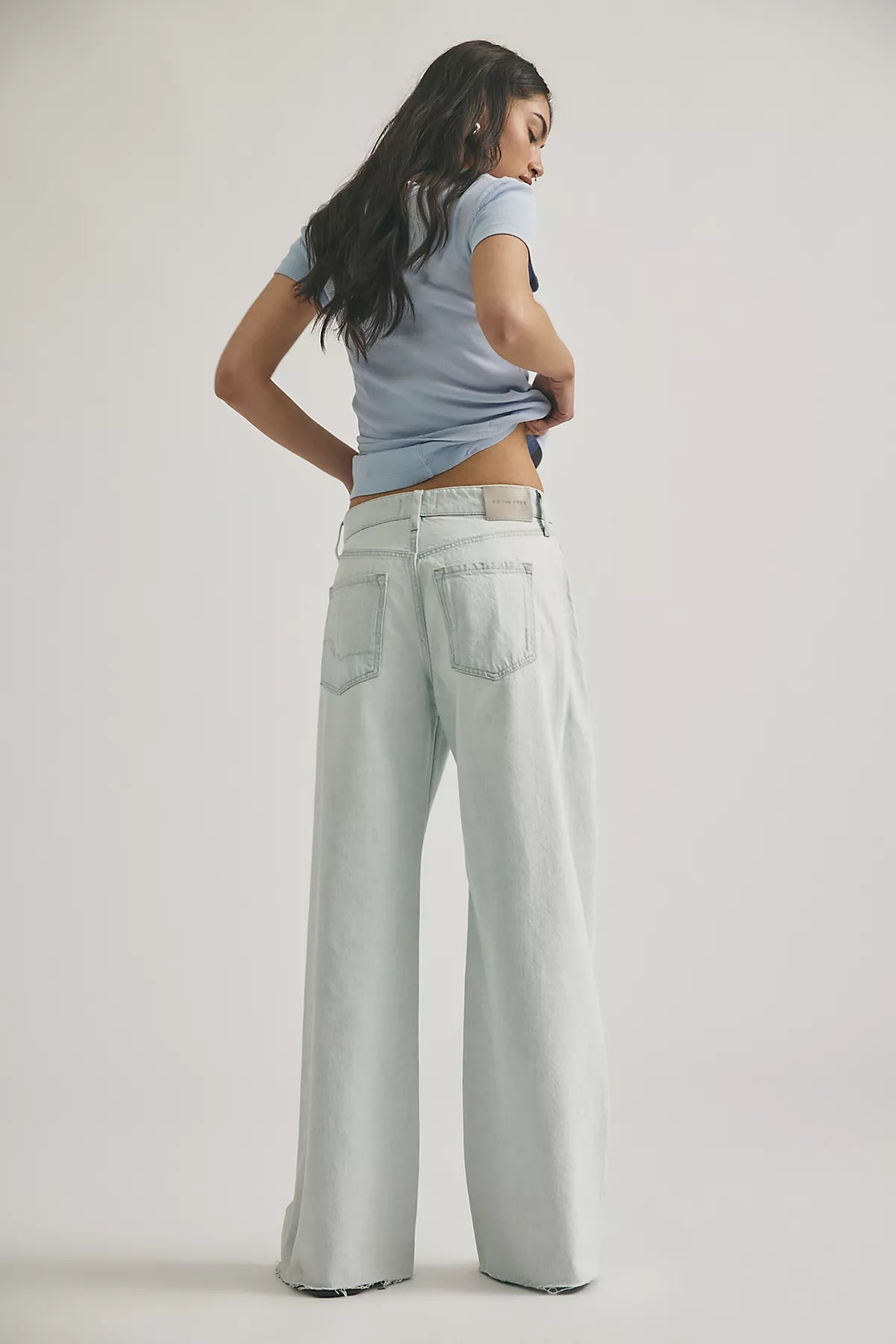 We The Free Alter Ego Wide-Leg Twisted Jeans