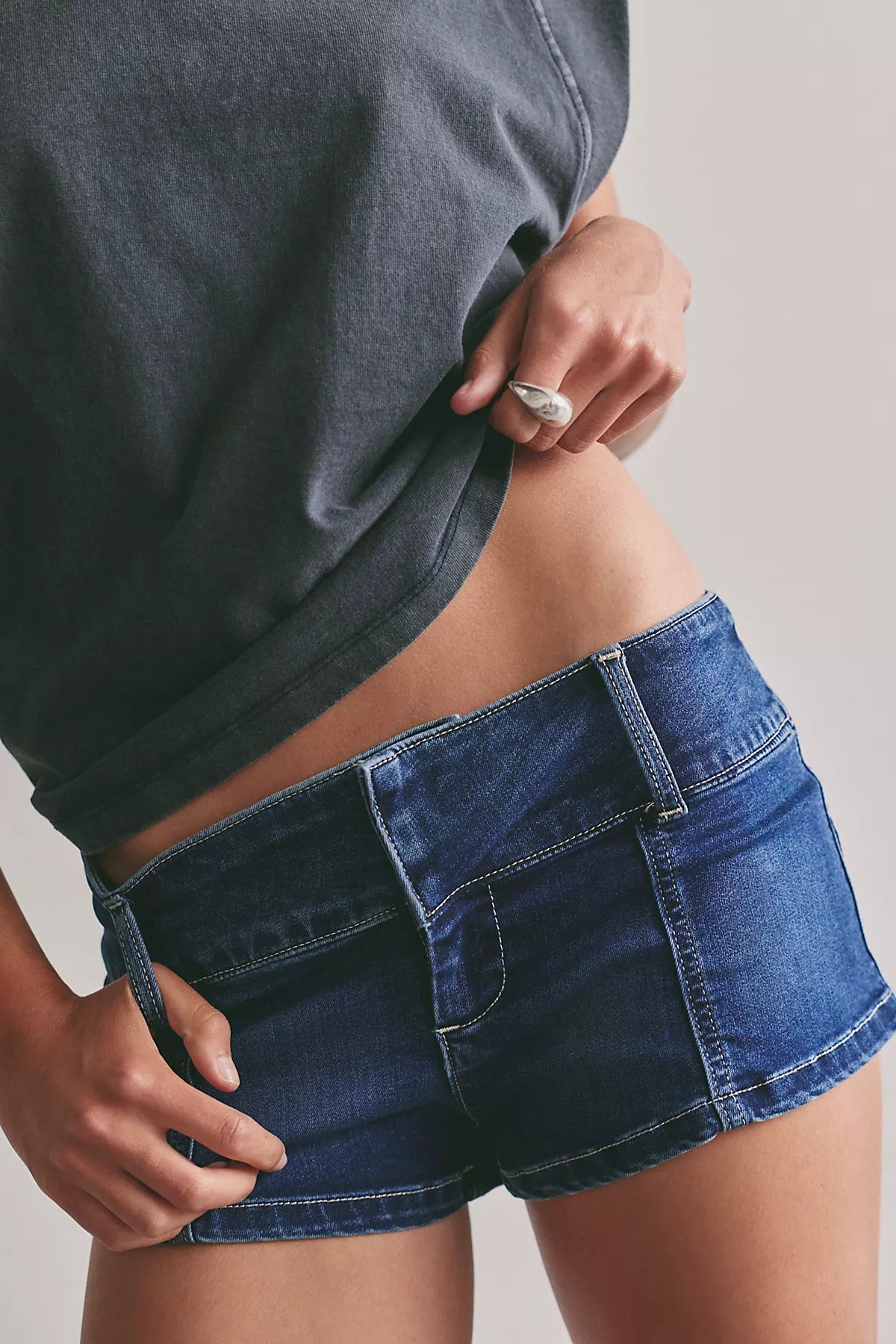 We The Free Ana Denim Micro Shorts