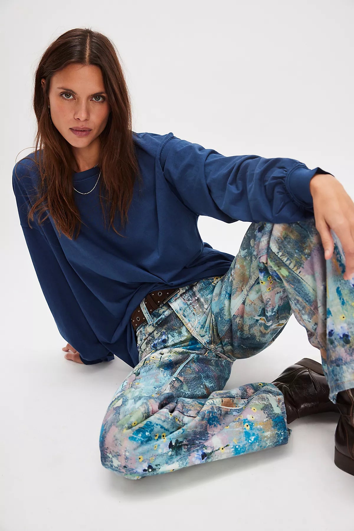 We The Free Perfect Oversized Long Sleeve Top