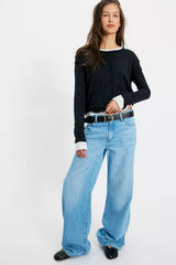 Wrangler World Wide Mid-Rise Wide-Leg Jeans