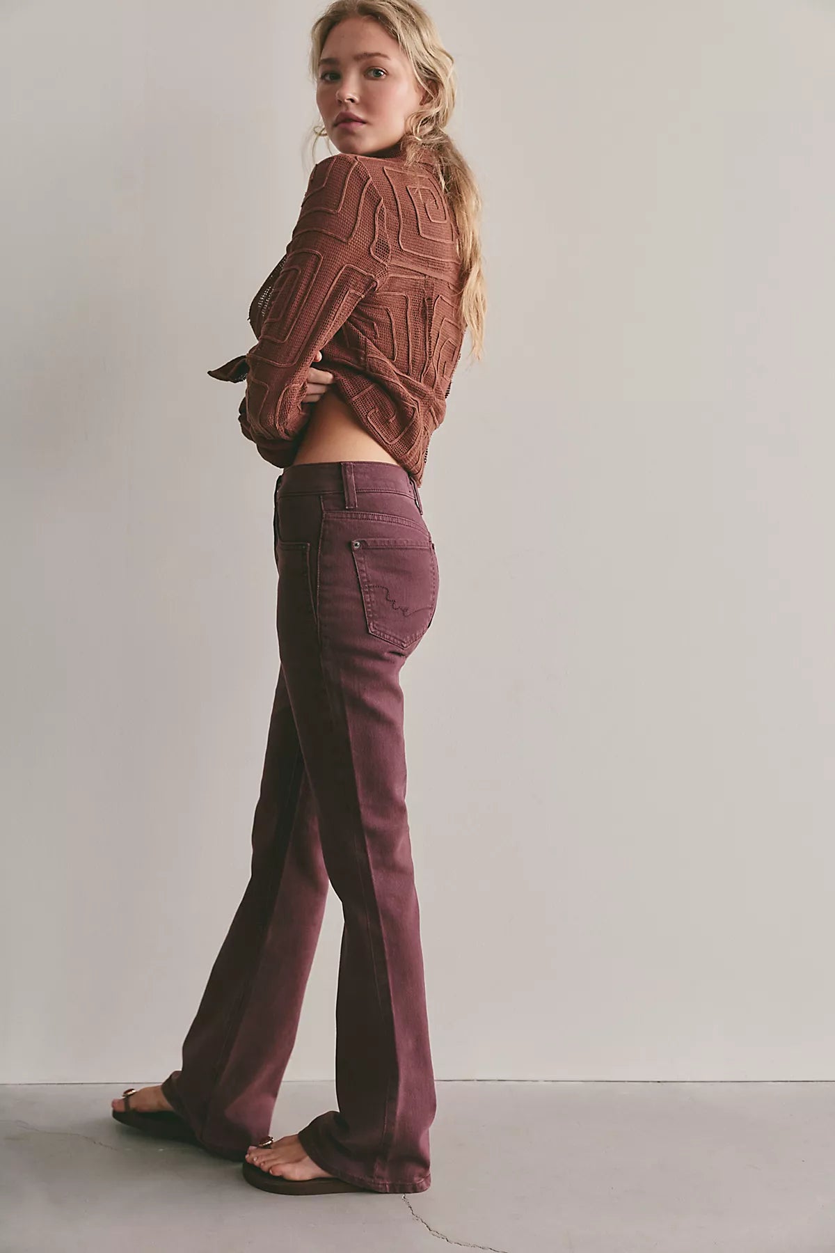 We The Free Double Knot High-Rise Straight Bootcut Jeans