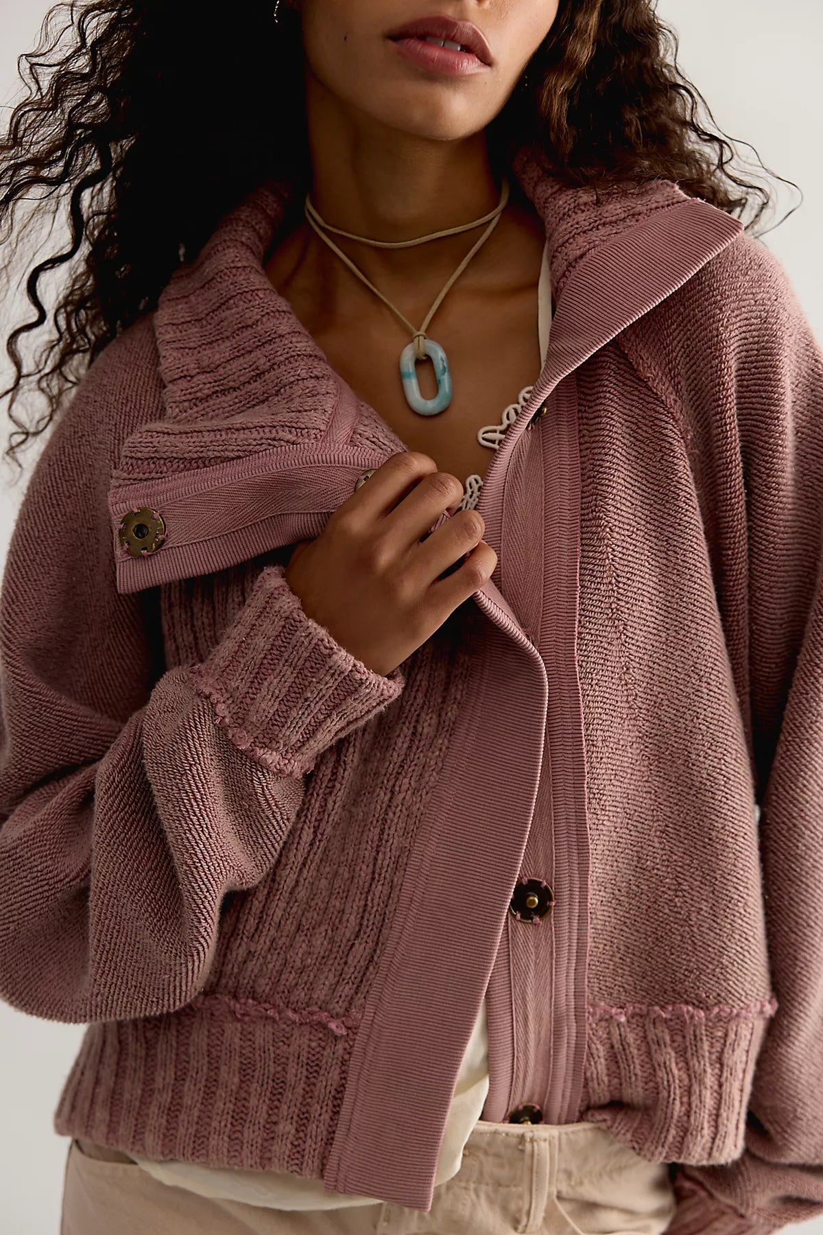 We The Free Annie Cozy Funnel-Neck Cardi