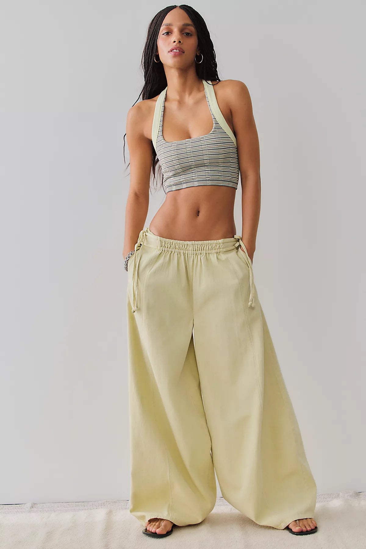 Wide Awake Striped Halter Tank