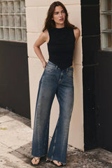 We The Free Alter Ego Wide-Leg Twisted Jeans