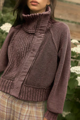 We The Free Annie Cozy Funnel-Neck Cardi