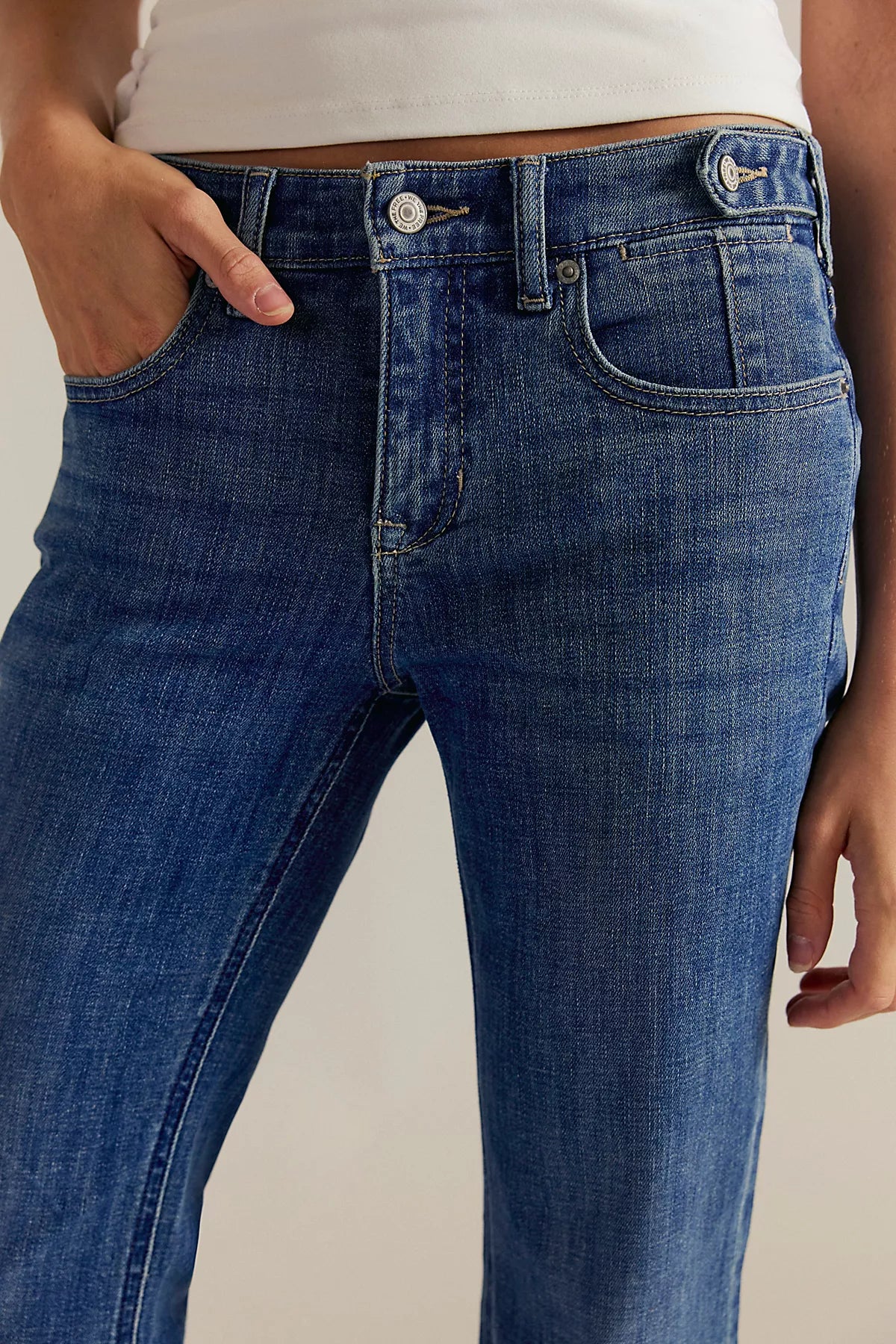 We The Free Luna Low-Rise Flare Jeans