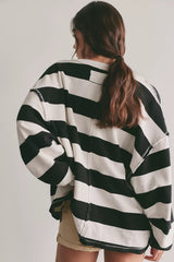 We The Free Venice V-Neck Striped Sweatshirt
